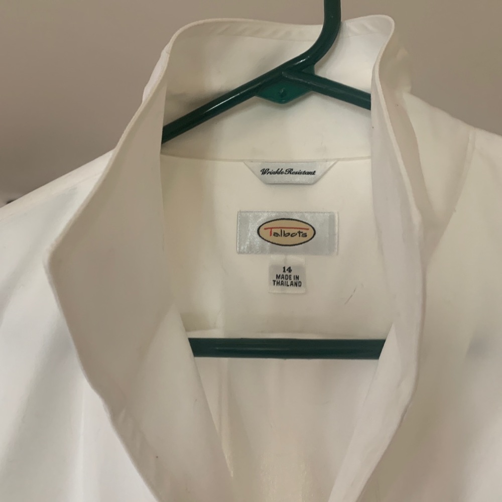 Talbots perfect white blouse